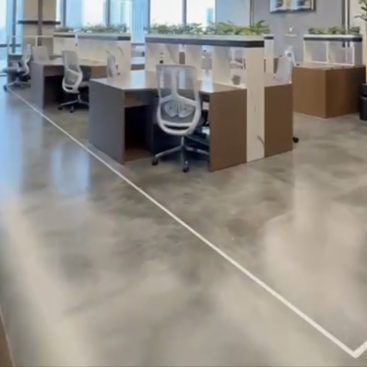 an modern office with chairs